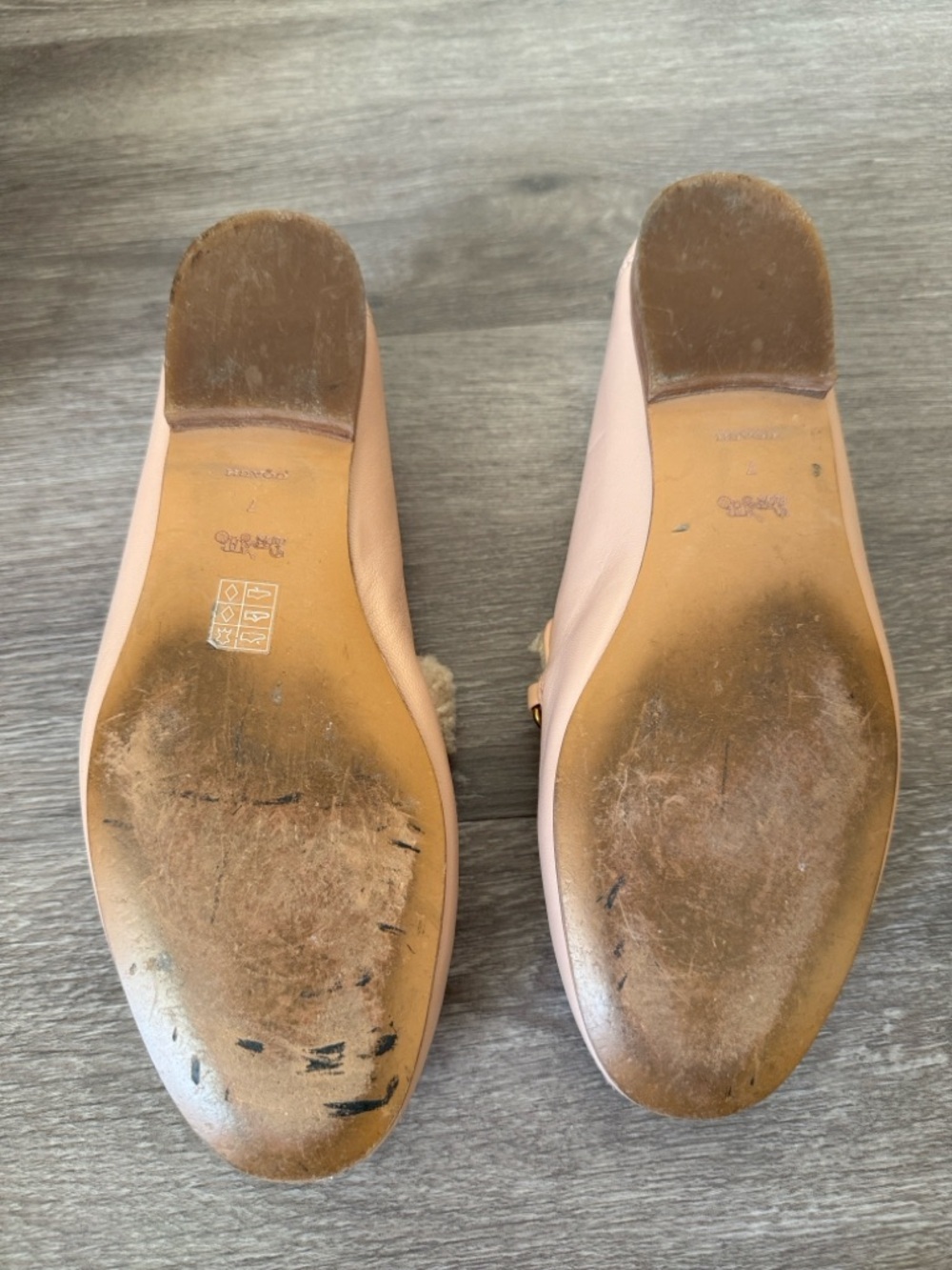 Coach Women's Pink Helena Shearling-Trim Loafers with Chain Accent in Pale Blush - Picture 3 of 9